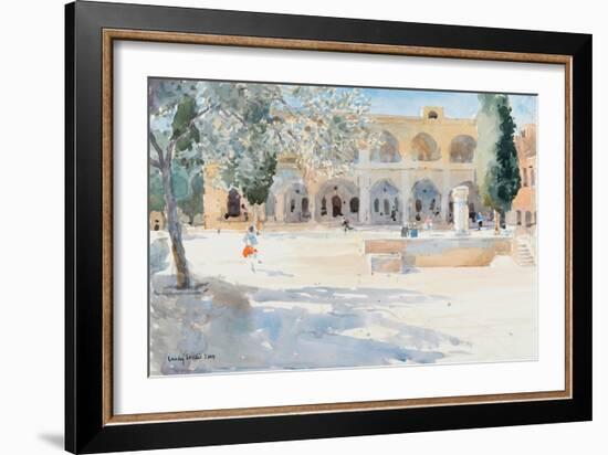 Batei Mahase Square, Old Jerusalem, 2019 (W/C on Paper)-Lucy Willis-Framed Giclee Print