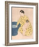 Bath, 1891-Mary Cassatt-Framed Giclee Print