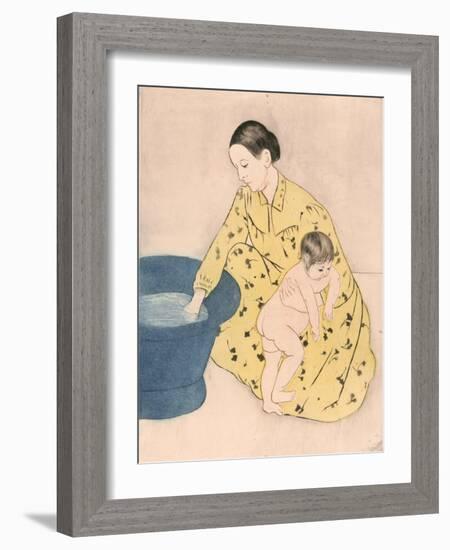 Bath, 1891-Mary Cassatt-Framed Giclee Print