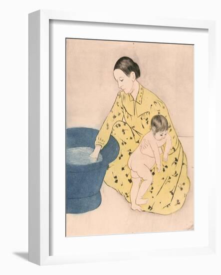 Bath, 1891-Mary Cassatt-Framed Giclee Print