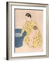 Bath, 1891-Mary Cassatt-Framed Giclee Print