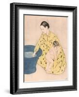 Bath, 1891-Mary Cassatt-Framed Giclee Print