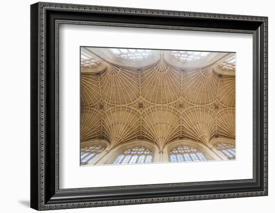 Bath Abbey Ceiling, Bath, Avon and Somerset, England, United Kingdom, Europe-Matthew Williams-Ellis-Framed Photographic Print