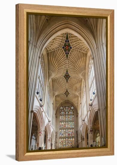 Bath Abbey Interior, Bath, Avon and Somerset, England, United Kingdom, Europe-Matthew Williams-Ellis-Framed Premier Image Canvas