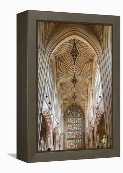 Bath Abbey Interior, Bath, Avon and Somerset, England, United Kingdom, Europe-Matthew Williams-Ellis-Framed Premier Image Canvas