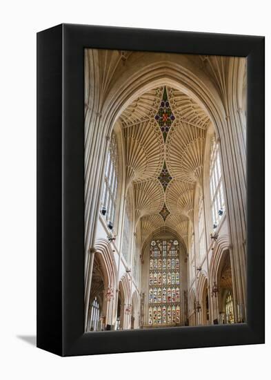 Bath Abbey Interior, Bath, Avon and Somerset, England, United Kingdom, Europe-Matthew Williams-Ellis-Framed Premier Image Canvas