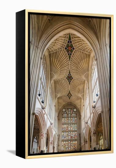 Bath Abbey Interior, Bath, Avon and Somerset, England, United Kingdom, Europe-Matthew Williams-Ellis-Framed Premier Image Canvas