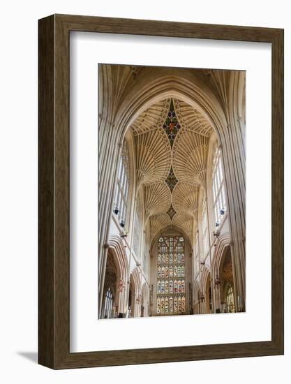 Bath Abbey Interior, Bath, Avon and Somerset, England, United Kingdom, Europe-Matthew Williams-Ellis-Framed Photographic Print