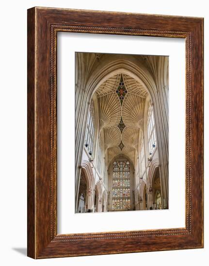 Bath Abbey Interior, Bath, Avon and Somerset, England, United Kingdom, Europe-Matthew Williams-Ellis-Framed Photographic Print