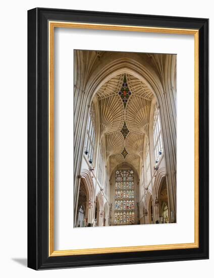 Bath Abbey Interior, Bath, Avon and Somerset, England, United Kingdom, Europe-Matthew Williams-Ellis-Framed Photographic Print