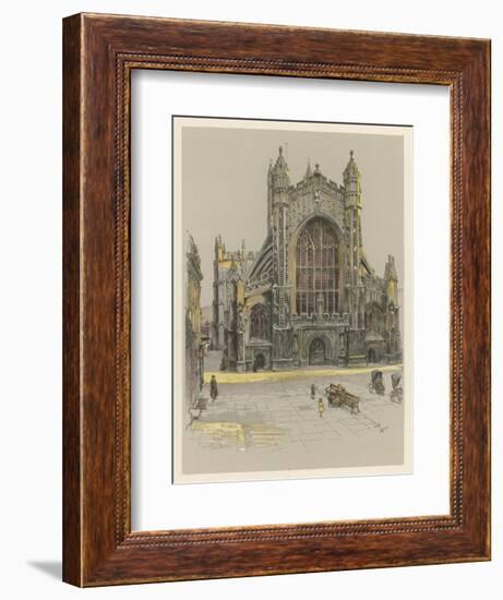 Bath Abbey-Cecil Aldin-Framed Art Print