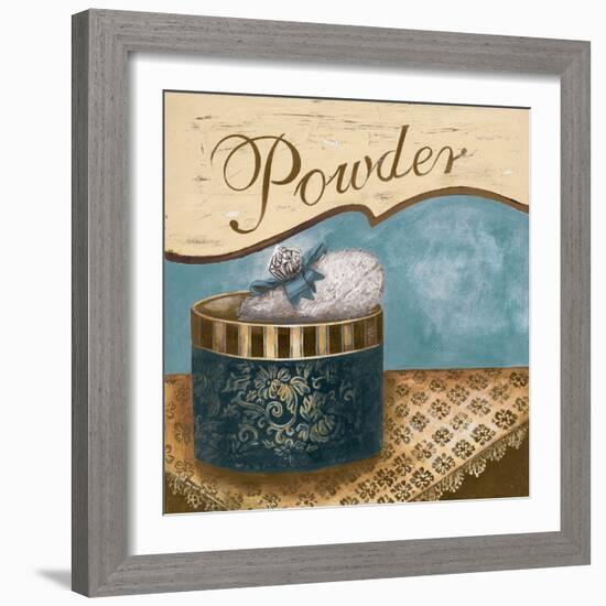 Bath Accessories I - Blue Powder-Gregory Gorham-Framed Art Print