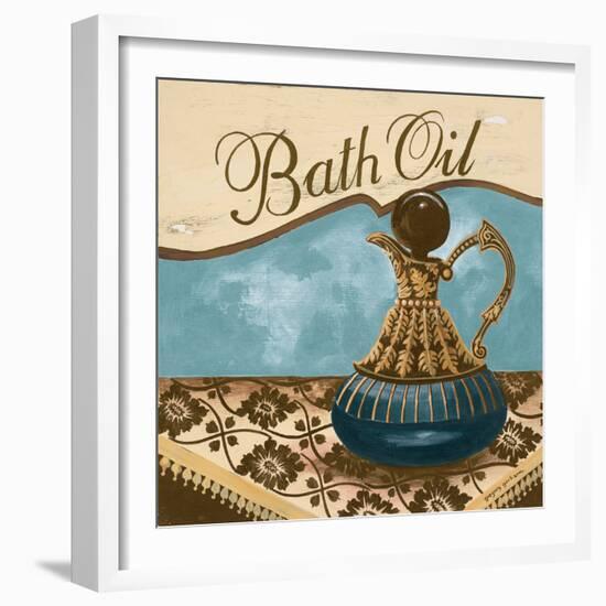 Bath Accessories II - Blue Bath Oil-Gregory Gorham-Framed Premium Giclee Print