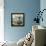 Bath Accessories II - Blue Bath Oil-Gregory Gorham-Framed Stretched Canvas displayed on a wall