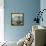 Bath Accessories II - Blue Bath Oil-Gregory Gorham-Framed Stretched Canvas displayed on a wall