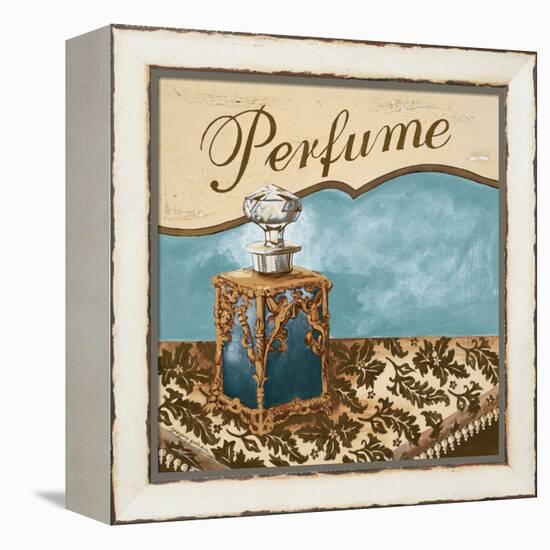 Bath Accessories III - Blue Perfume-Gregory Gorham-Framed Stretched Canvas