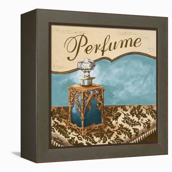 Bath Accessories III - Blue Perfume-Gregory Gorham-Framed Stretched Canvas