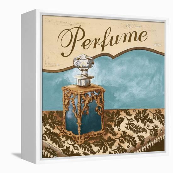 Bath Accessories III - Blue Perfume-Gregory Gorham-Framed Stretched Canvas