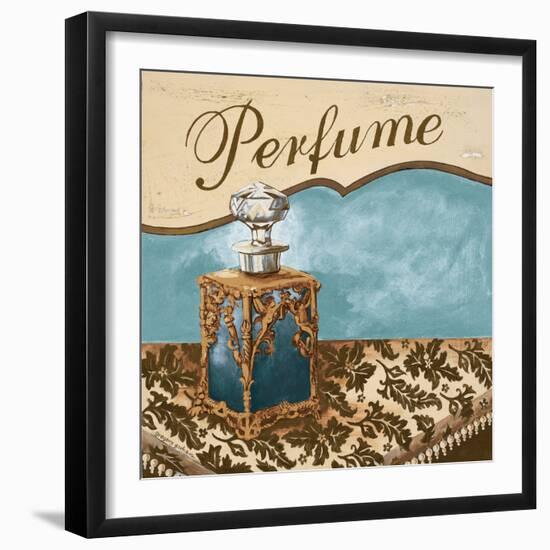 Bath Accessories III - Blue Perfume-Gregory Gorham-Framed Art Print