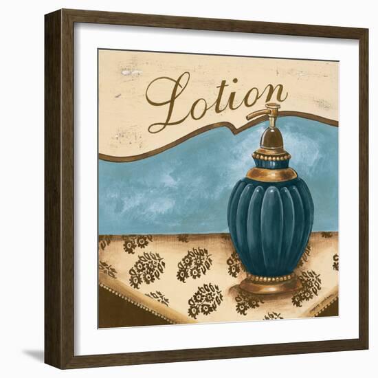 Bath Accessories IV - Blue Lotion-Gregory Gorham-Framed Art Print