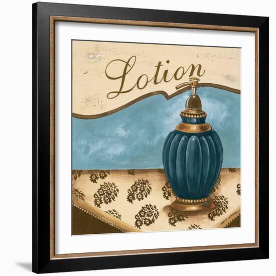 Bath Accessories IV - Blue Lotion-Gregory Gorham-Framed Art Print