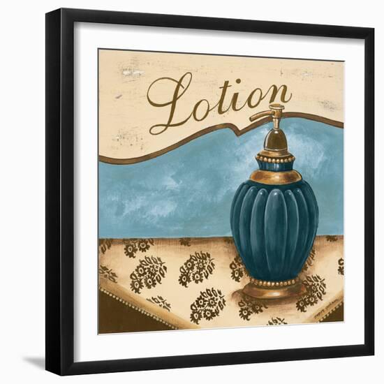 Bath Accessories IV - Blue Lotion-Gregory Gorham-Framed Art Print