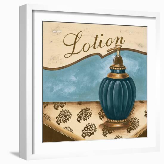 Bath Accessories IV - Blue Lotion-Gregory Gorham-Framed Art Print