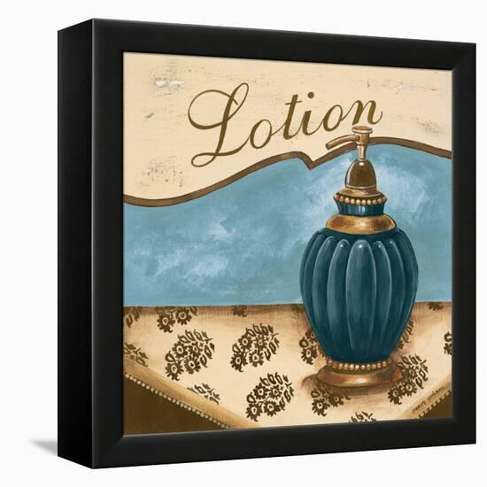 Bath Accessories IV - Blue Lotion-Gregory Gorham-Framed Stretched Canvas