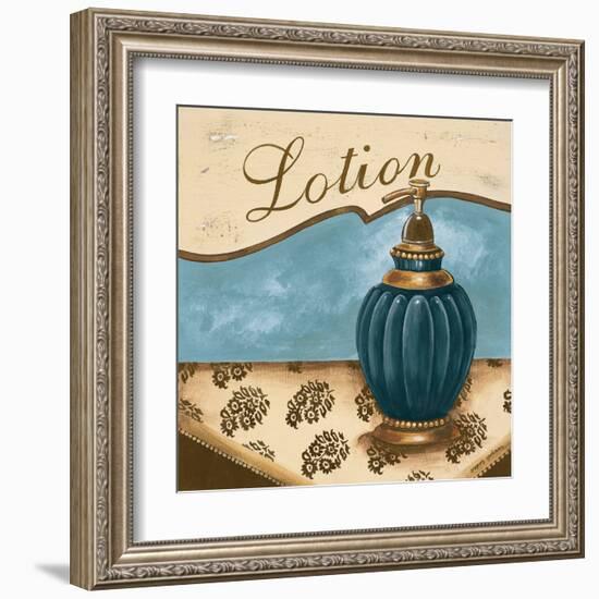 Bath Accessories IV - Blue Lotion-Gregory Gorham-Framed Art Print