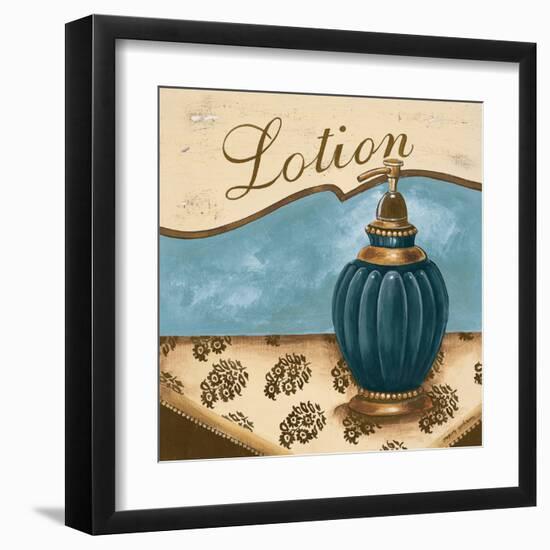 Bath Accessories IV - Blue Lotion-Gregory Gorham-Framed Art Print