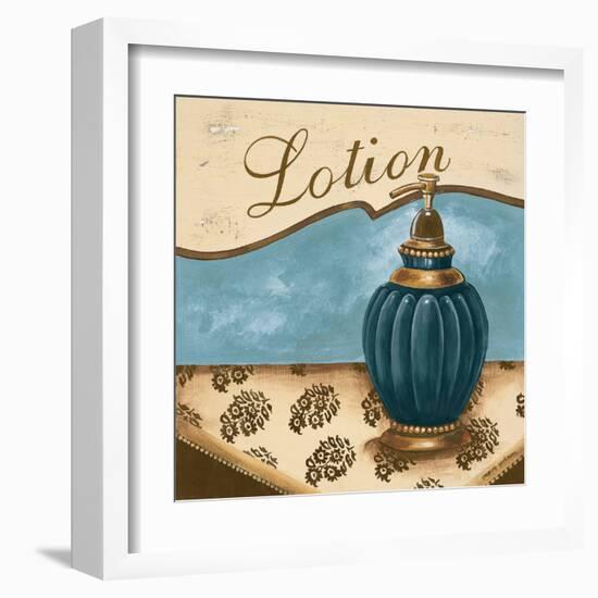 Bath Accessories IV - Blue Lotion-Gregory Gorham-Framed Art Print