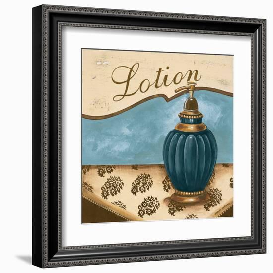 Bath Accessories IV - Blue Lotion-Gregory Gorham-Framed Art Print