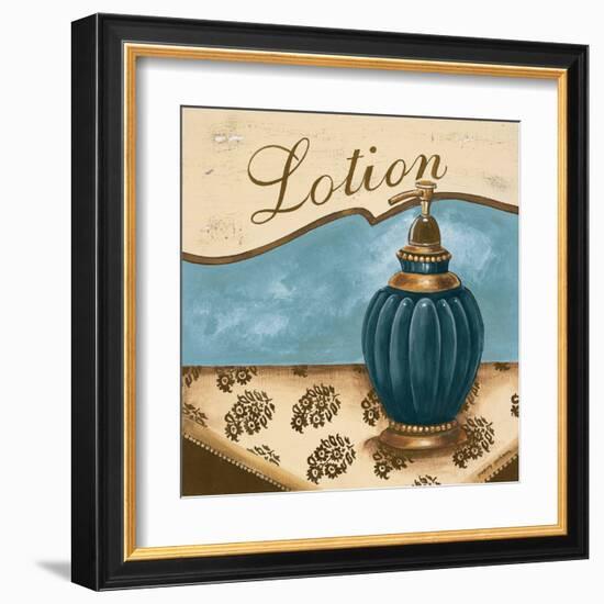 Bath Accessories IV - Blue Lotion-Gregory Gorham-Framed Art Print