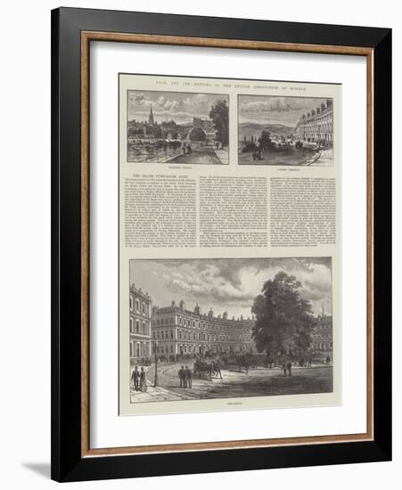 Bath, and the Meeting of the British Association of Science-null-Framed Giclee Print