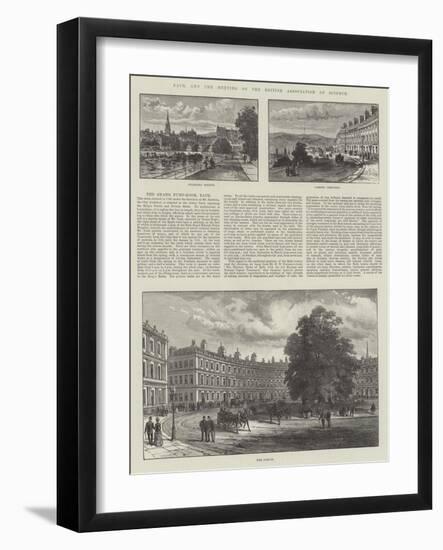 Bath, and the Meeting of the British Association of Science-null-Framed Giclee Print