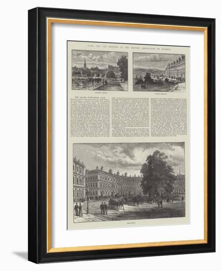 Bath, and the Meeting of the British Association of Science-null-Framed Giclee Print