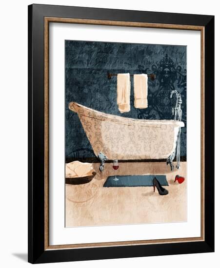 Bath And Wine-Jace Grey-Framed Art Print