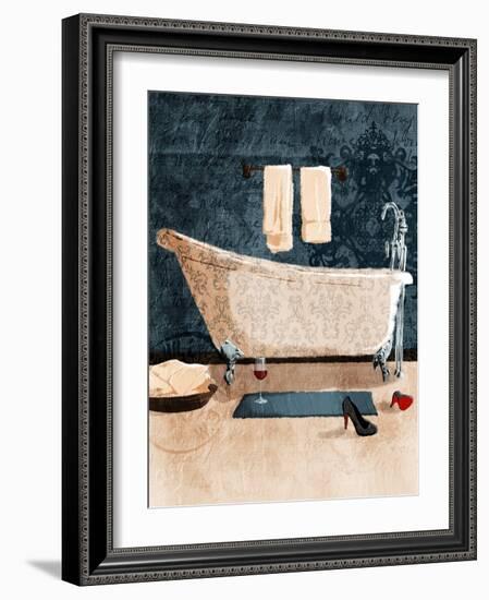 Bath And Wine-Jace Grey-Framed Art Print