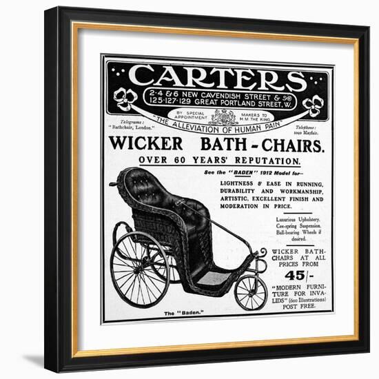 Bath-Chair-null-Framed Art Print