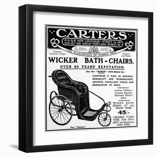 Bath-Chair-null-Framed Art Print