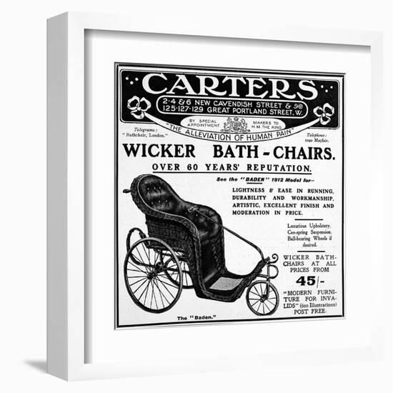 Bath-Chair-null-Framed Art Print