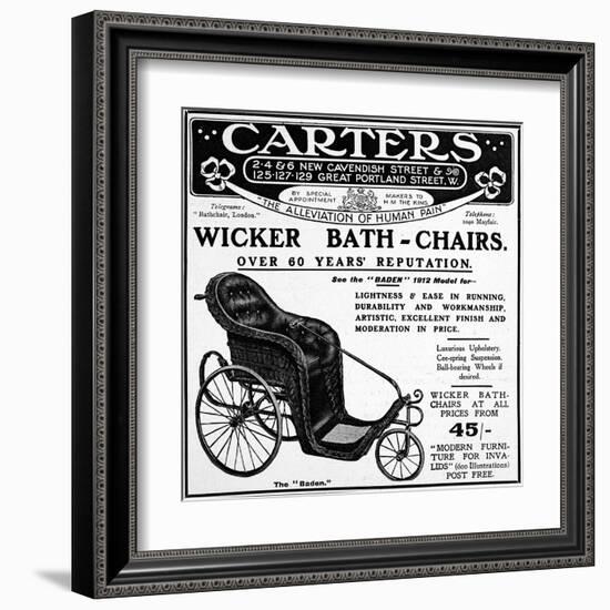 Bath-Chair-null-Framed Art Print