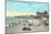 Bath House and Pier, Redondo Beach-null-Mounted Art Print