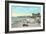 Bath House and Pier, Redondo Beach-null-Framed Art Print