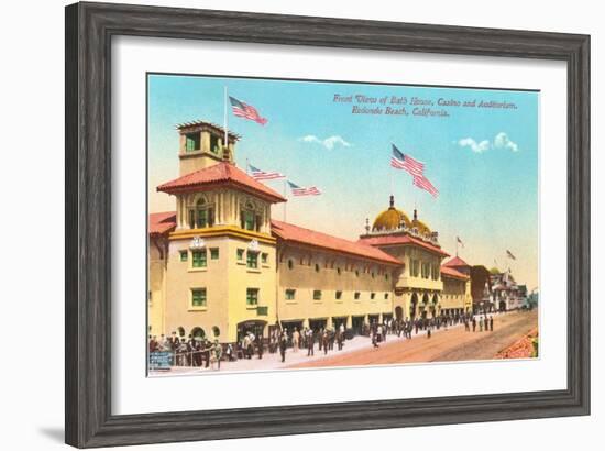 Bath House, Redondo Beach-null-Framed Art Print