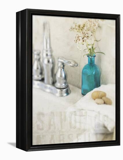 Bath II-Amy Melious-Framed Stretched Canvas