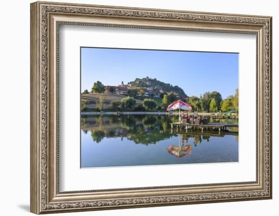 Bath Lake, the Place and the Riegerburgs, Austria-Volker Preusser-Framed Photographic Print