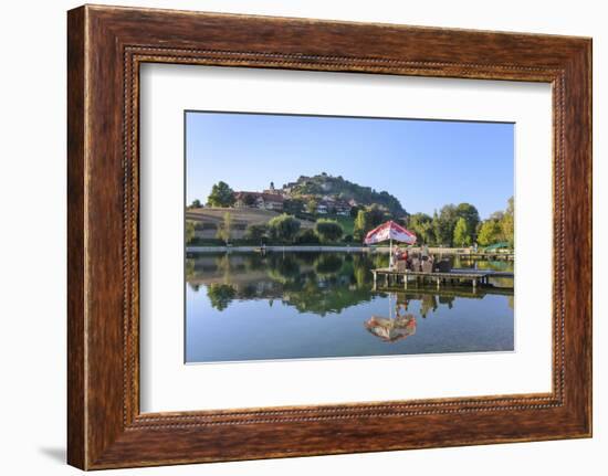 Bath Lake, the Place and the Riegerburgs, Austria-Volker Preusser-Framed Photographic Print