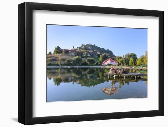 Bath Lake, the Place and the Riegerburgs, Austria-Volker Preusser-Framed Photographic Print