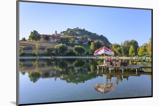 Bath Lake, the Place and the Riegerburgs, Austria-Volker Preusser-Mounted Photographic Print